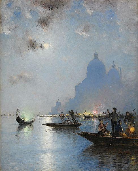 wilhelm von gegerfelt Venice in twilight china oil painting image